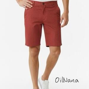 Ben Sherman shorts mens size 32 Red Patterned chinos